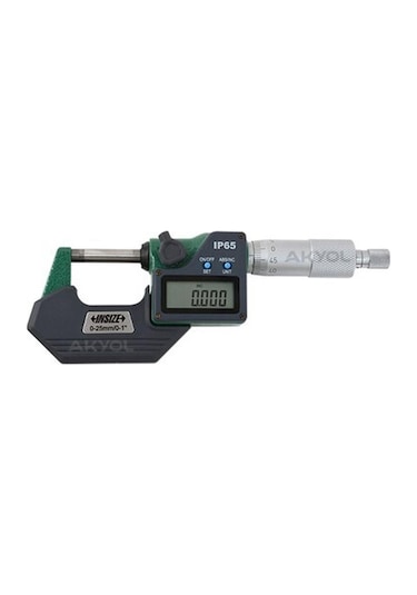 Insize 3108-25a Dijital Mikrometre Üç Tuşlu 0-25mm Toza Ve Suya