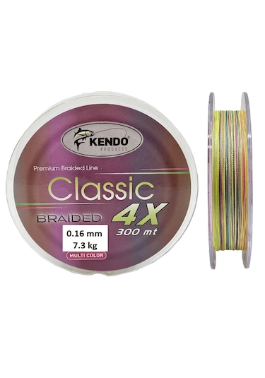 Kendo Classic 4x 0.16mm 300m Multicolor Örgü İp Misina