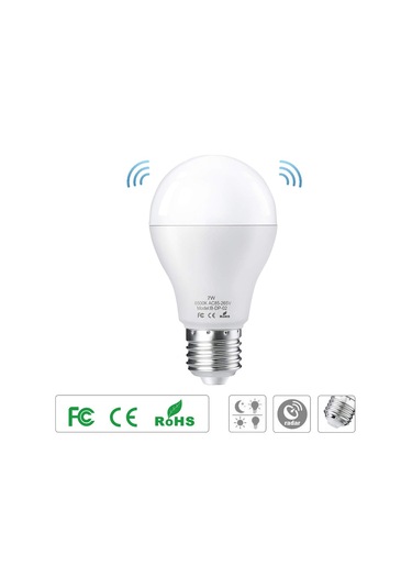 Springsun Hareket Sensörlü E27 Led Ampul - 7w Akıllı Radar Algılama, 2'li Paket, A+ Enerji Sınıfı, Bahçe/merdiven Aydınlatma