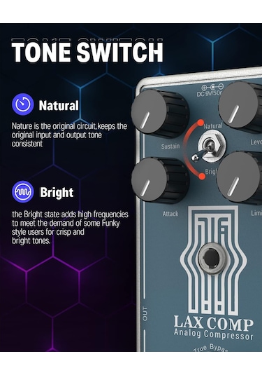 Donner Lax Comp True Analog Compressor Pedalı