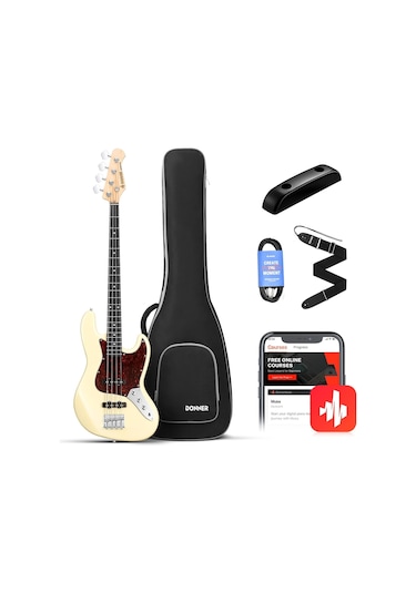 Donner Dpb-510r Jb-style Bas Gitar Vintage White