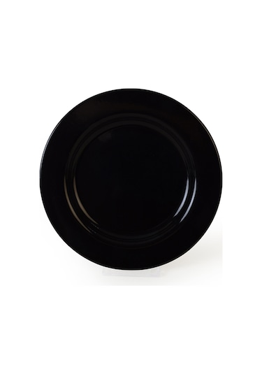 Keramika Siyah Assos Pasta Tabağı 22 Cm 6 Adet 650 Siyah