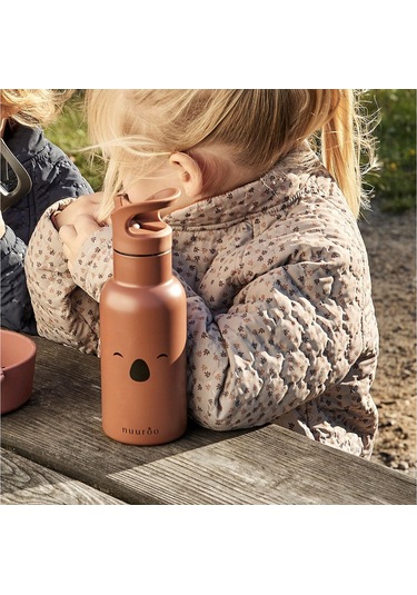 Nuuroo Bertil Pipetli Paslanmaz Çelik Termos Koala Chimera Siyah 350 Ml