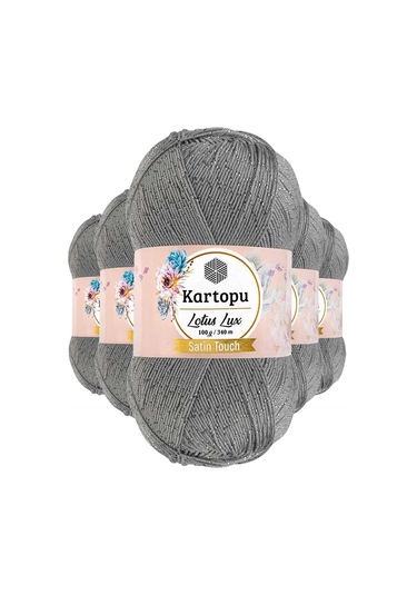 5 Adet Lotus Lux Bikini Büstiyer Bluz Simli Örgü İpi K941 Açık Gri