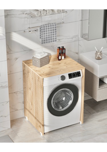 Reyo Enda Home Çamaşır Makinesi Dolabı 89x65 Cm Atlantik Çam