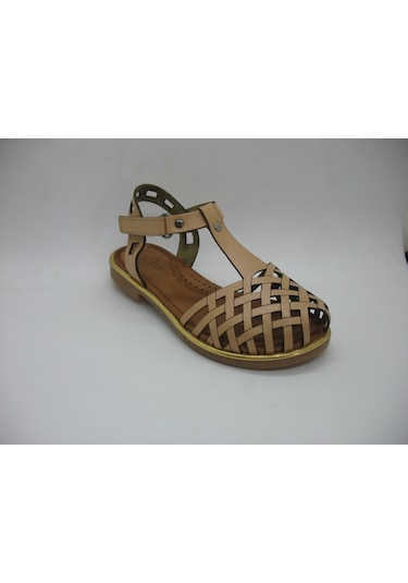 Piarmoni 01408 Deri Ortopedik Bej Sandalet 31-35 Bej