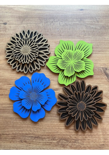 8'li Büyük Boy Ve Küçük Boy Ahşap Nihale Seti 6