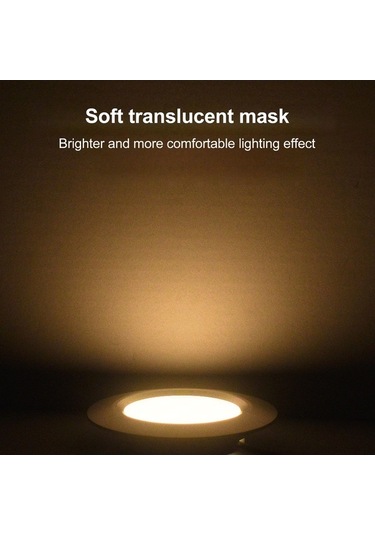 Novahub Ultra İnce Gömme Led Aydınlatma, 3w 300lm, 3 Renk Seçeneği, 70mm Beyaz Led Beyaz