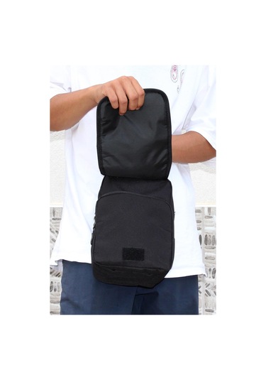 Mergenshoes Svn Sv73 Siyah Polyester Kumaş Erkek El Omuz Çantası Siyah