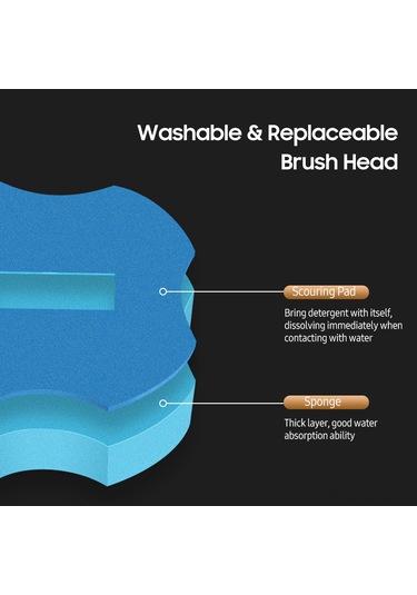 Dofolink Beyaz Tuvalet Temizleme Fırçası, Değiştirilebilir Fırça Başlı, Derin Temizlik, Kullandıkdan Atılabilir, Depolama Tabanı İçerir 5 Adet Fırça Başlığı Beyaz