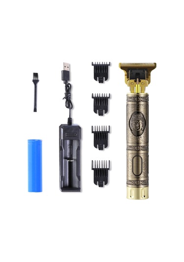 Xindoker Altın T9 Titanyum Şekilli Tıraş Makinesi - 0mm Ultra Kısa Diş Açısı, Usb Şarjlı, 3 Saat Kullanim Süresi, Profesyonel Ve Ev Kullanıma Uygun Altın