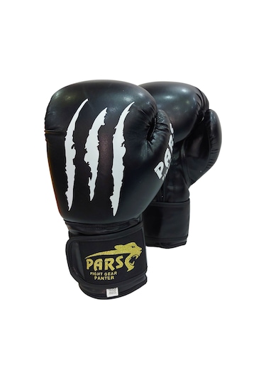 Pars Panter Boks Kick Boks Muay Thai Eldiveni Siyah