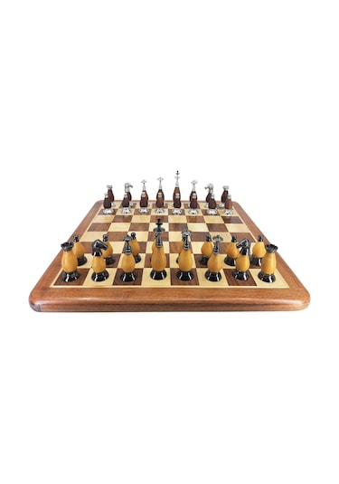 Prestıjsatrncmod242 Prestij Serisi Ahşap Satranç Takımı / Ahşap 38 CM