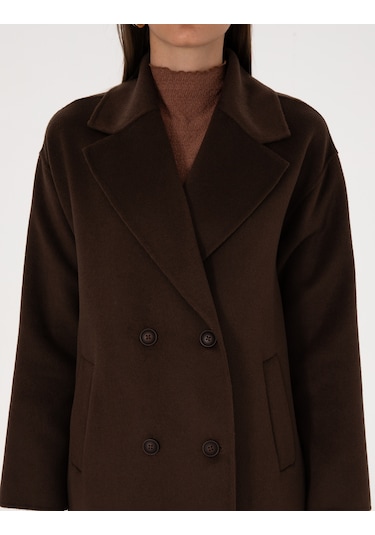 Pierre Cardin Kadın Kahverengi Kaban 50308929-vr029 Kahverengi