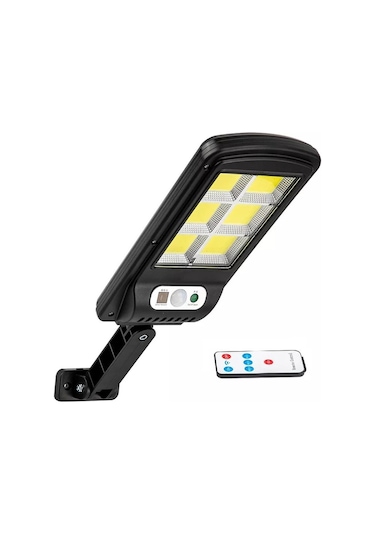Powermaster W756-6 Hareket Sensörlü 3 Modlu Uzaktan Kumandalı 6 Cob Ledli Solar Lamba