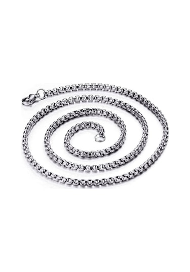 Chavin Gri 60 Cm. 3 Mm. Erkek Çelik Zincir Dr01 (478253903) Beyaz