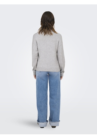 Only Bayan Polo Yaka Sweatshirt 15356689 Gri