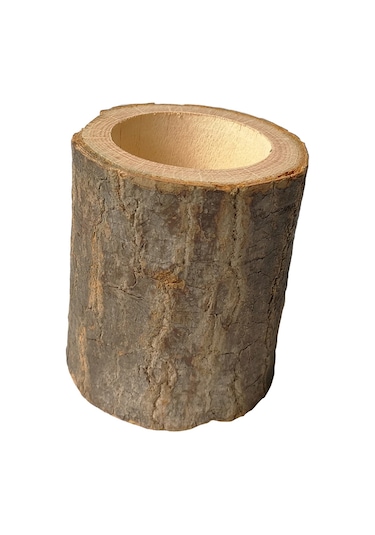 Hombey El Yapımı Ahşap Mumluk Seti 3 Boyut - Ev Ve Bahçe Dekorasyonu İçin Doğal Odun Çeşitleriyle Hazırlanmış