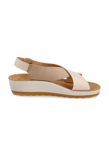 Sandalet Kadın 42 G61 3c Fly Flot Synthetıc Sandal Beige Bej