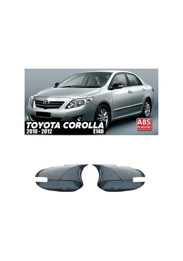 Toyota Corolla E140 2010-2012 Sinyalli Yarasa Ayna Kapak, Parlak Siyah