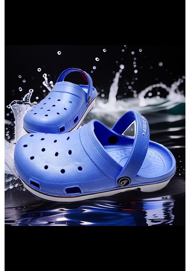 Yazlık Islak Zemin Yumuşak Taban Plaj,deniz Sandalet Terlik Mavi