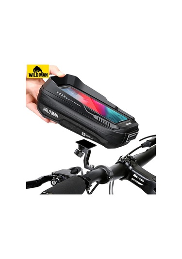 Willowhaven Black Mtb Ve Yol Bisikletleri İçin Yağmur Geçirmez Wıld Man Telefon Tutucu Çanta Haki