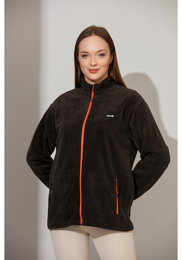 Alexandergardı Fermuarlı Oversize Polar E21-81101 Bej