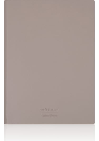 Vj Softtons Esnek Kapak Defter A6 80 Gr. Krem 96 Yp. Çizgili Kahverengi