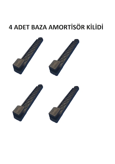 Baza Amortisör Emniyet Kilidi Plastiği Siyah 4 Adet Siyah