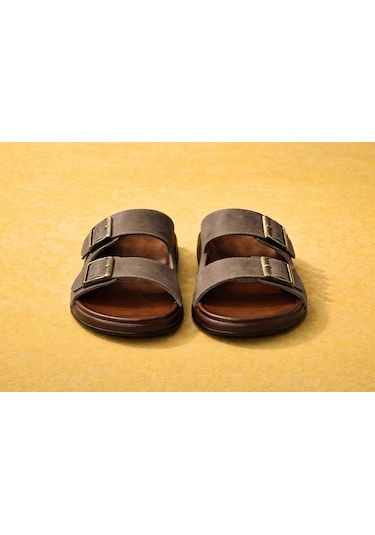 Trendyshose 07098 Jumbo Rahat Hafif Confor Erkek Terlik Kahve