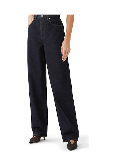Loulou Studio Denim Pantolon Koyu Mavi