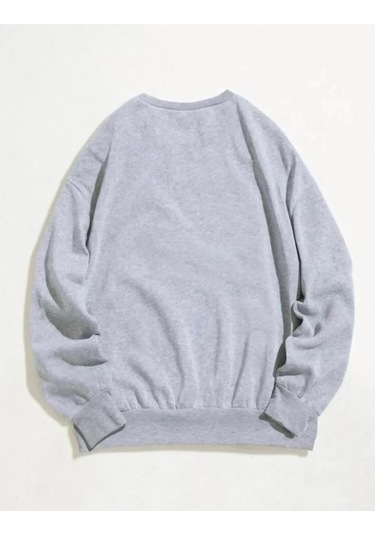 Destıny New Baskılı Kapüşönlü Sweatshirt Greydest
