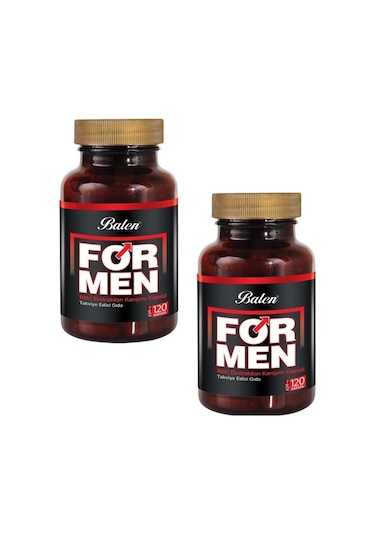 2 Adet Balen For Men (Formen) Bitkisel Karişim 120 Kapsül X 634mg