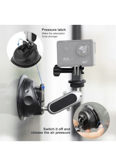 Ebitda 360 Dön. Alüminyum Emici - İphone Uyumlu Ve Gopro Tutucu