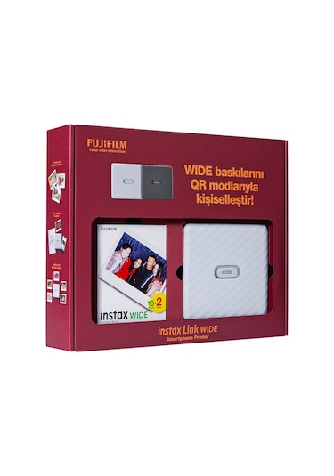 Fujifilm Instax Link Wide Akıllı Telefon Yazıcısı Beyaz