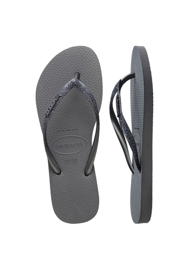 Havaianas Kids Slim Glitter Kadın Plaj Terliği 4146975 Gümüş