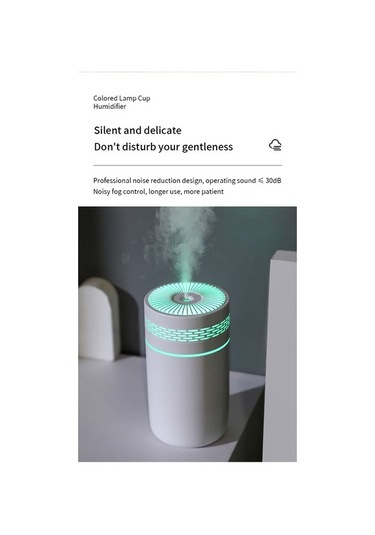 Agoodshop Taşınabilir 250 Ml Hava Nemlendirici Aromaterapi Humidificador Ev Araba Için Led Renkli Gece 16renk Şarj Edilebilir