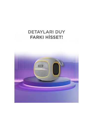 Torima D90 Bluetooth Taşınabilir Hoparlör Gri