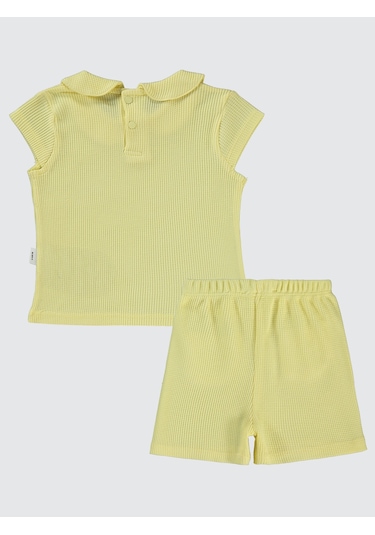 Civil Baby Kız Bebek Şortlu Takım 6-18 Ay Sarı Sari