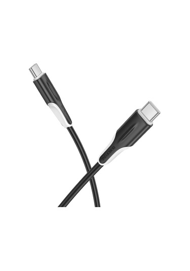 Borofone Bx119 Yeni 60w Usb-c / Tip-c Usb-c / Tip-c Hızlı Şarj Veri Kablosu, Uzunluk: 1m Siyah