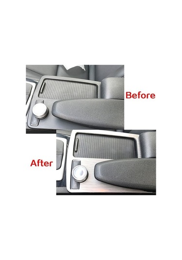 Besthome1 Mercedes W204 Sol Sürüş C180/c200 Konsol Kol Dayama Su Bardaklıklı Dekoratif Panel Kapak Yenileme Aksesuarı