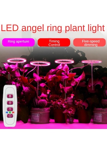 Kırmızı & Mavi Tam Spektrum Led Büyüyen Işık İç Mekan Bitkileri, Yüksekliği Ayar Melek Halkası Otomatik Led Aydınlatmalar 56853001