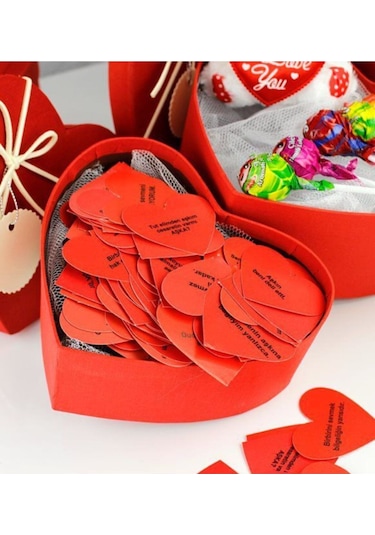 Eşe Sevgiliye En Güzel Gününüzde Romantik Kalpli Kutu Aşk Ölçer