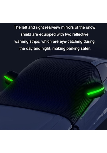 Araç Ön Camı Kar Ve Antifriz Kalınlaştırılmış Araç Örtüsü, Boyut: Siyah Kırmızı Suv