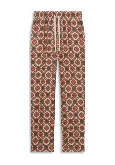 American Rag Cie 100% Ipek Le Pantalon Renzo Pantolon - Elastik Bel, Italyan Cepler Bej