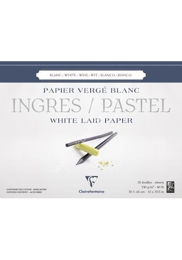 Clairefontaine İngres Pastel Blok 30x40 25 Yap. 130gr - 96483c