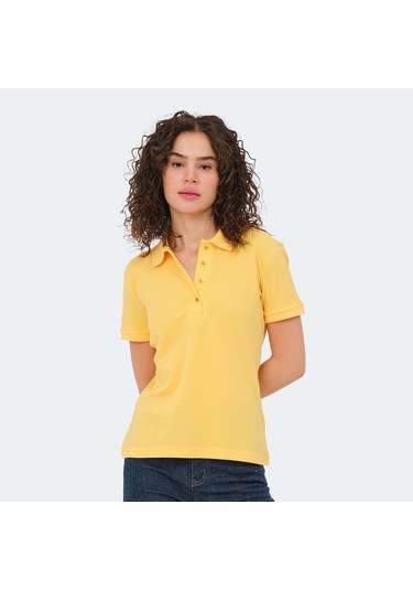 Slazenger VERA I Kadın Polo Yaka Sarı Tişört