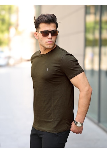 Kozik Standart Fit Bisiklet Yaka Erkek Tişört 5'li Çok Renkli 889 Çok Renkli