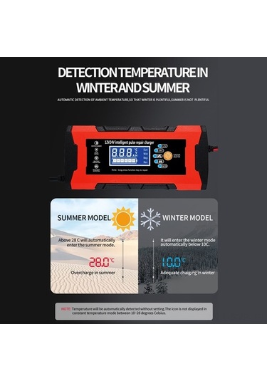 Novahub 12v/24v Akıllı Şarj Cihazı - 180w Agm Pil Onarımı İçin Otomobil Ve Motosiklet Bataryaları