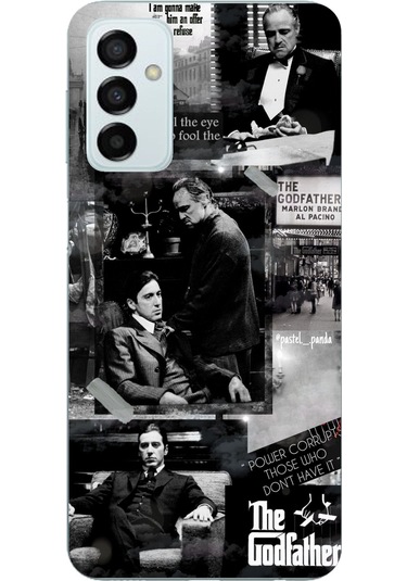 Samsung Galaxy M14 Uyumlu The Godfather Baba Film Tasarımlı Baskılı Silikon Kılıf Renkli